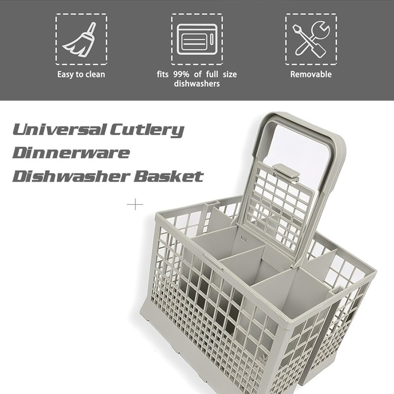 Universal Dishwasher Basket Cutlery Dinnerware Dishwasher Basket Replacement Rack Accessory