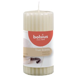 Bolsius Vanilla Column, White, One Size