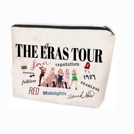TS Cosmetic Bag Music Lover Makeup Bag with Metal Zipper, Music Fan Make Up Bag Album Name Makeup Bag Small, Make Up Bag for Music Lover Fan (B)