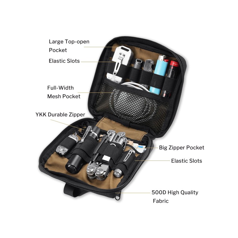 VIPERADE CHP2 Molle Tactical Bag, EDC Pouch, Tactical Molle Bags,