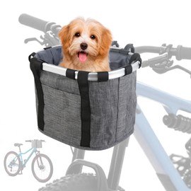 Bike Basket Accessories Compatible with Schwinn,Detachable and Waterproof,Hold Cell Phones, Snacks, Wallet,Fits Most Adult Bike Handlebars,1PC