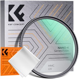K&F Concept 49mm MCUV Filter, Lens Protection Filter, High Transmittance, 18 Layer Coating, UV Protection, Optical Glass, Thin Frame, Lens Protection, Includes 1 Cleaning Cloth (NANO-K Series)
