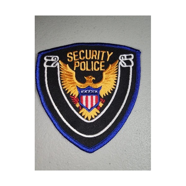 Security Police Embroidered Patch 4" x 4" Sew On FREE