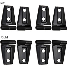 MACHSWON 8 Pcs Door Hinge Covers Black Fits Je-ep Wranlger Unlimited Rubicon Sahara Sports Accessories 2007-2018 JK JKU