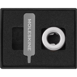 Moleskine Pin for Notebook or Planner Letter O, Letter Pin, Customize The Elastic Closure, Special Customized Gift, Color Silver