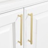 BUKOBYHE 10 Pack 7.5Inch Kitchen Cabinet Handles Brushed Brass Knurled