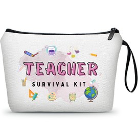 SEAMOON Teacher Gift,Gifts for Teacher,Teacher Appreciation Gifts for Women,Unique Gifts for New Teacher,Daycare Teacher,Future Teacher,Makeup Bag, Multicolor, Teacher4