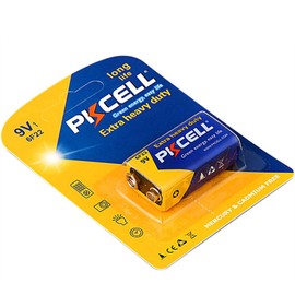 PKCELL 6F22 9V Am Mn1604 Heavy Duty Batteries 2 Pack