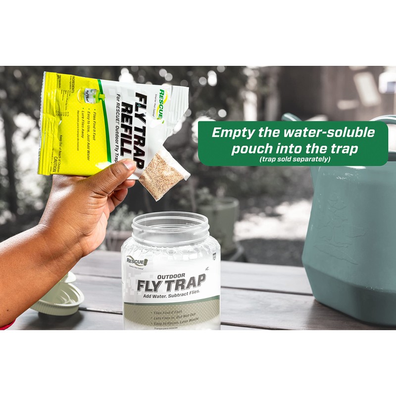 RESCUE! Reusable Fly Trap Bait Refill – Outdoor Use