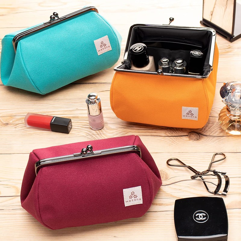 Watona Canvas Cosmetic Pouch, Size 4.5, Size L, turquoise (turquoise