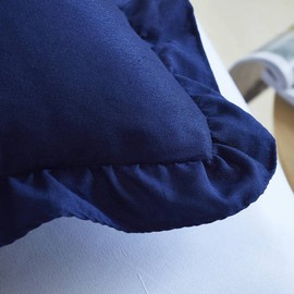 Cushion Cover 45x45cm Fashionable Pillowcase White Ruffle Wedding 12 Colors (Light Gray 2 Pieces, 45 x 45 cm)