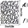 2 Inch Cursive Letter Stickers 6 Sheets, CMBBZZY Alphabet Stickers