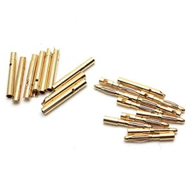 Yohii 2.0mm Male and Female Bullet Banana Connectors Plugs - Pack of 10 Pairs- (G7.23)