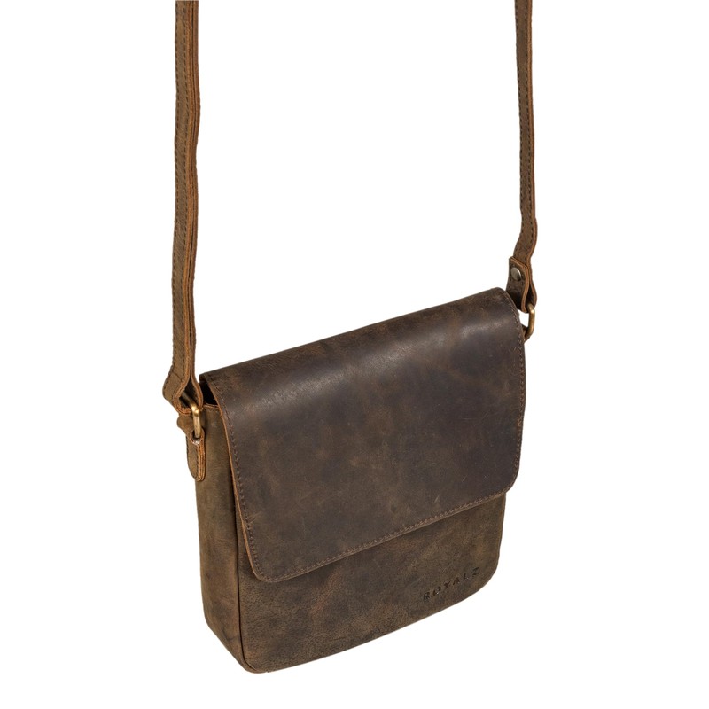 ROYALZ 'Illinois' Men's Shoulder Bag Small Leather Shoulder Bag Men's