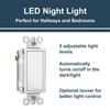 Legrand radiant NTLFULLWCC6 Full Adjustable LED Night Light Outlet, For
