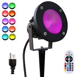 Dobelay Color Spot Lights Outdoor 120V 25W - Strobe Lights Halloween for Yard, Tree & House - Color Changing Strobe Light for Parties, Christmas, Halloween Decorations