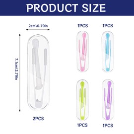 HARY 6 Stück Kontaktlinsen Einsetzhilfe Kontaktlinsen Entfernen Zubehör Entferner Weiche linsen für Unterwegs Reisen Haushalt
