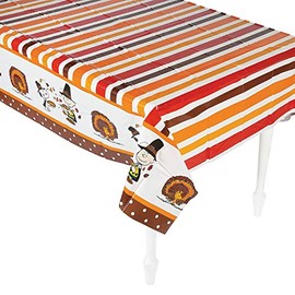 Fun Express - Peanuts Thanksgiving Tablecover for Thanksgiving - Party Supplies - Table Covers - Print Table Covers - Thanksgiving - 1 Piece