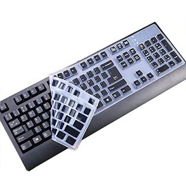 Keyboard Skin Cover Compatible with Lenovo Preferred Pro & Preferred Pro II Wired Keyboard 4X30M86879 4Y9400 73p5220 41A5289, sk-8813/8825/8820/1619/8827/8817, ku-0225, KB-1021/1468, ekb-425a (Black)
