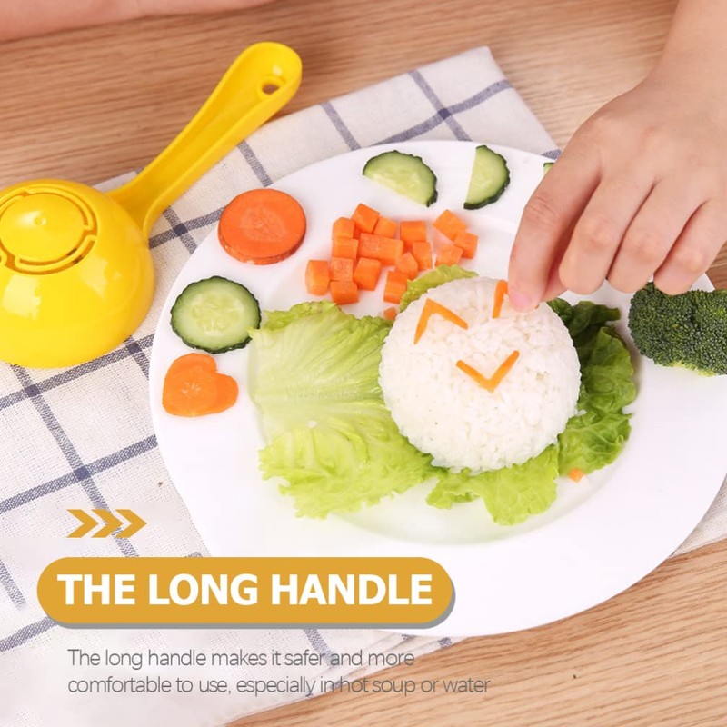 DOITOOL Round Rice Paddle Non Stick: 4pcs Rice Spoon Sushi