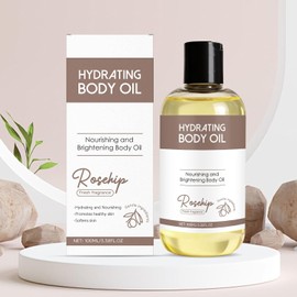 Aceite firme del cuerpo,Aceite firme del cuerpo para la piel saggia,Aceites hidratantes de masaje de levantamiento para arrugas,Ajuste y suavidad de la piel,100ml (Rose Hip)