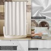 ALYVIA SPRING Extra Long Fabric Shower Curtain Liner Waterproof -
