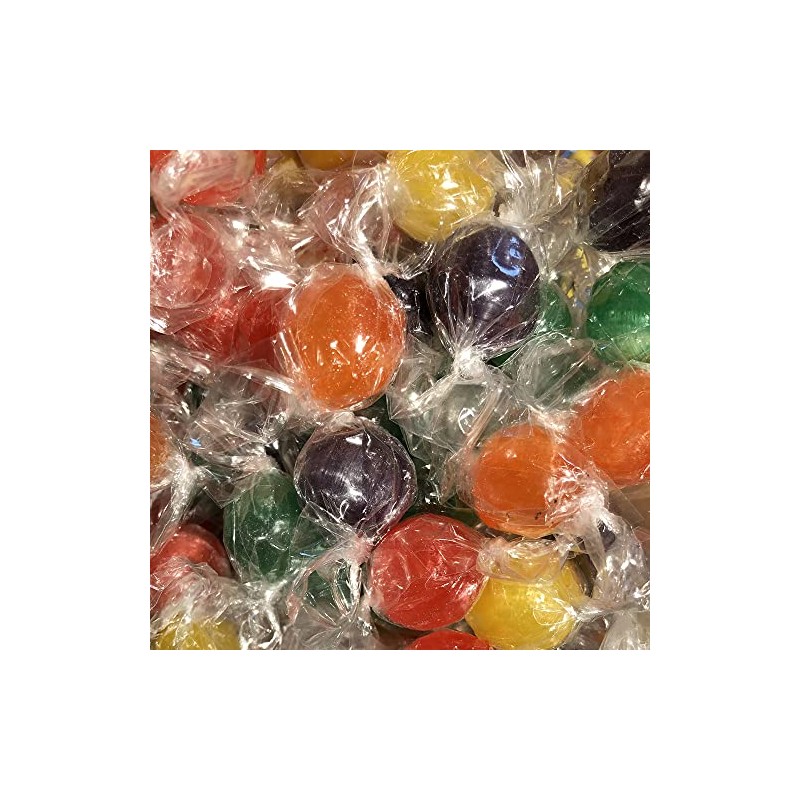 Assorted Traditional Sour Fruit Balls Individually Wrapped Old Fashioned Hard