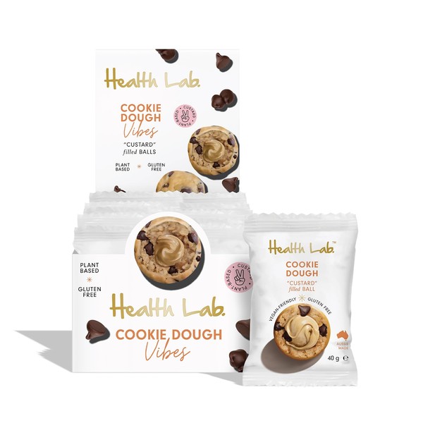 Health Lab - Cookie Dough Custard Filled Balls 480g (12