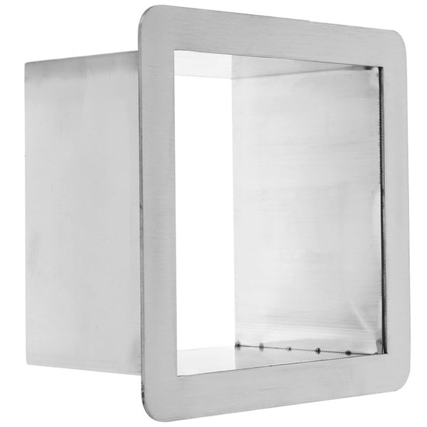 Drop Trash Chute Grommet Square Stainless Steel Countertop Waste Chute