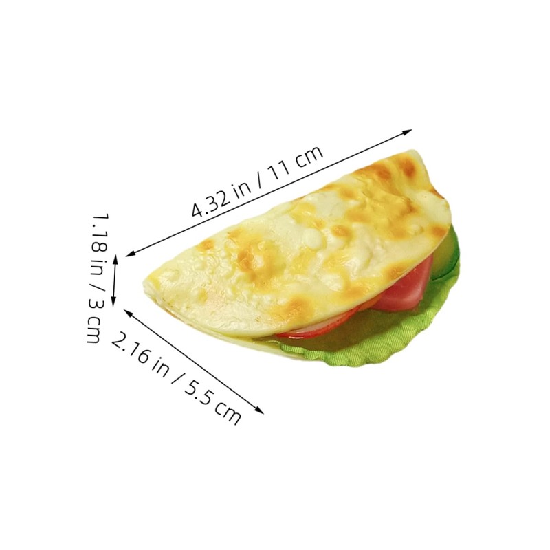 Kisangel 3pcs Artificial Pancake Model Handmade Realistic Fake Food Pancake