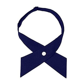 Solid Color Criss-Cross Tie Girls‘ School Uniform Cross Adjustable Bowtie