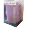 Vivitar Light Up LED Wireless Speaker Bluetooth New Rechargeable Purple