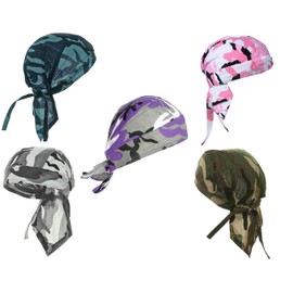 Camouflage Doo-Rags Camo Skull Caps Hunting Du-Bandana Men and Women