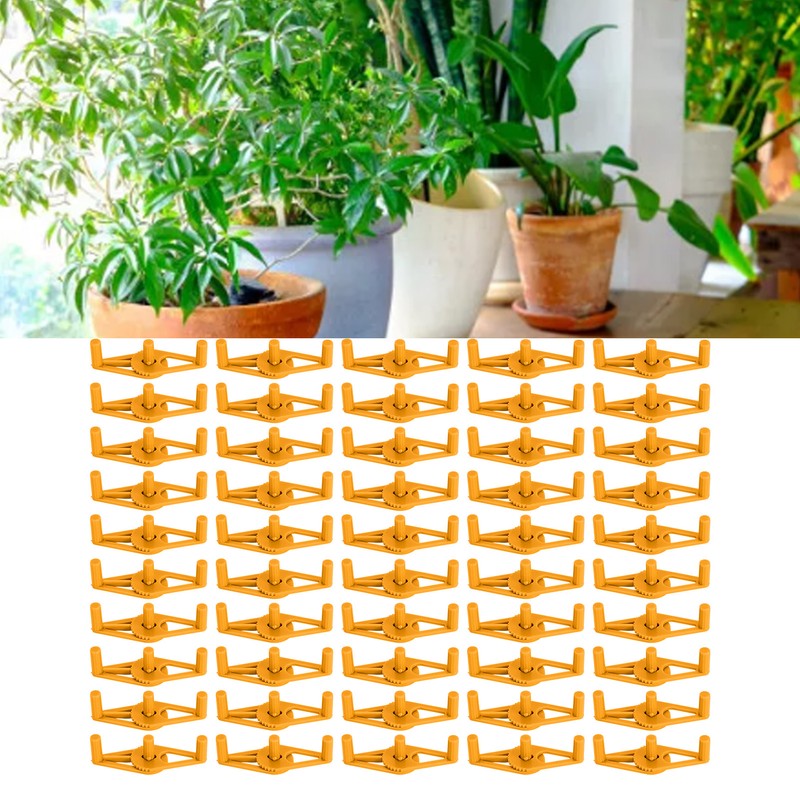 50 Packs Plant Support Clip Branch Reusable Adjustable Stem Trainer