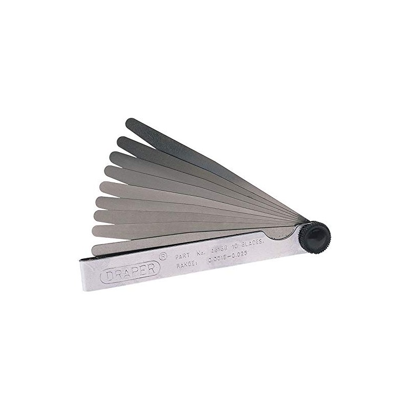 Draper 36174 Imperial AF Feeler Gauge Set, 0.0015"-0.025", 100mm Length,