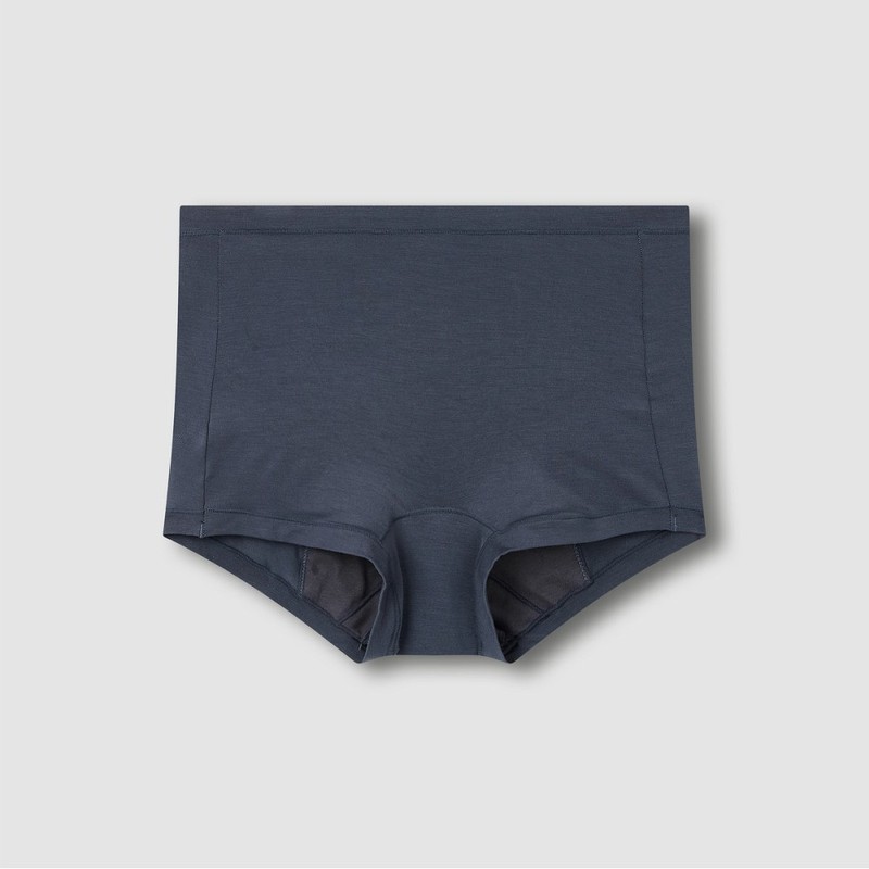 JAJU [JAJU] Women's Modal Hygienic Shorty Panty 3-Pack_Black