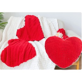 5 Skeins Finger Knitting Yarn 100% Polyester Off The Hook Soft Baby Blanket Fun Finger Loop It Yarn Total 500g (White)