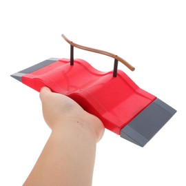 UPKOCH Mini Finger Skateboard Ramp Set, Versatile Fingerboard Park with Obstacles, Finger Scooter Accessories, Plastic Skate Park for Kids, Teens, and Adults, Multi-Color