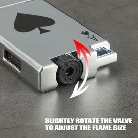Haillai - Juego de encendedor y cortador de antorcha ajustable, doble chorro de butano con ojo de cerradura, encendedor de gas recargable a prueba de viento con cubierta protectora. (Se vende sin gas)