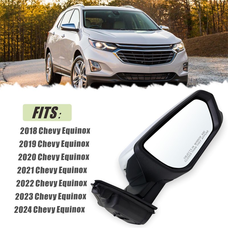 Lqito Right Passenger Side Mirror Compatible With 2018 2019 2020