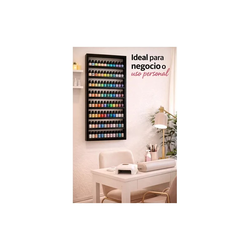 Exhibidor Esmaltero Multiusos Maquillaje Juguetero Mdf 40x80