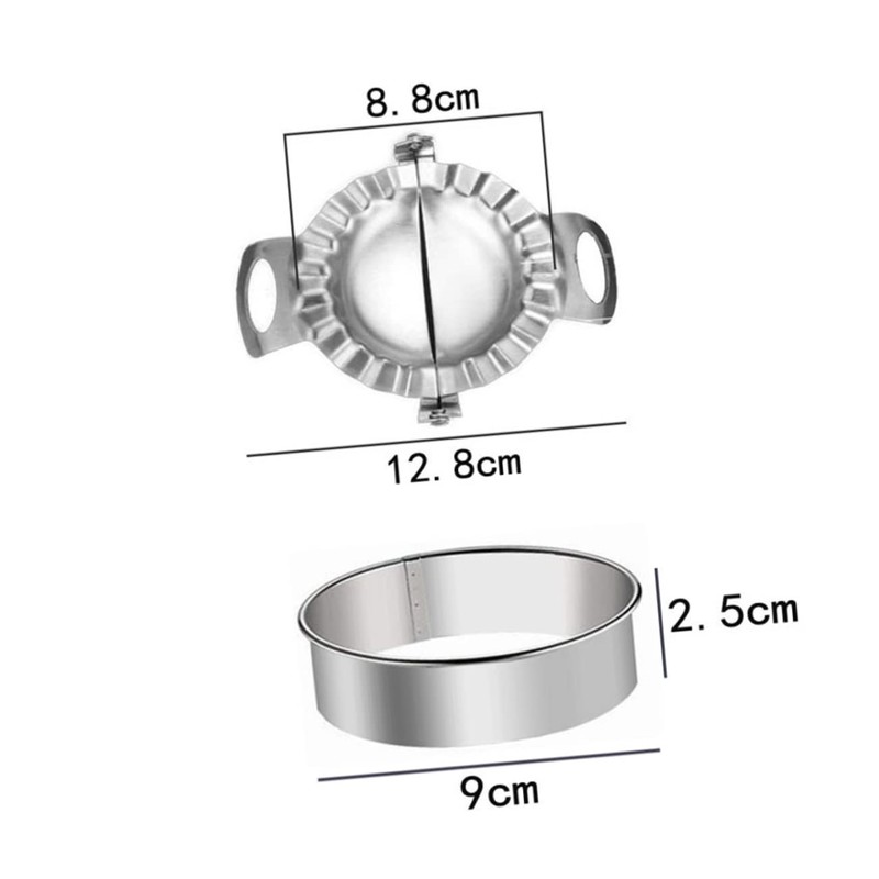 ABOOFAN 2pcs Dumpling Maker Set Stainless Steel Dumpling Mould Ravioli