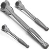 Olsa Tools 90T Swivel Head Ratchet Wrench Set, 3-Piece, Chrome