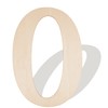 Wooden Numbers 12 Inch, Large Wooden Number 0 Shape Cutouts