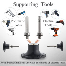 Tshya Quick Change Disc Pad Holder, 4 Pack Roll Lock Disc Holder, with 1/4" Shanks for Die Grinder Accessories