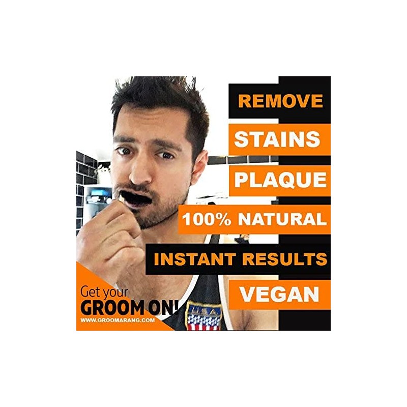 Teeth Whitening Powder GROOMARANG® Activated Charcoal Powder & Charcoal Toothpaste