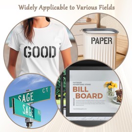 Leyrens Pack of 42 Stencils Letters and Number Stencils, 5 cm Reusable DIY Letter Stencils, for Painting on Wood, Wall, Fabric, Stone, Sign, Number Stencils for Children