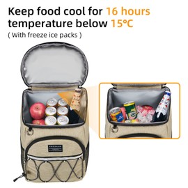 Backpack Cooler Backpack 26 Cans Insulated Leak Proof for Women Men Beach Camping Picnic Fishing Hiking Lunch Backpack Waterproof Cooler