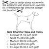 Mozzie Pants Walking E-Collar Alternative, Dog Pajamas, Medium, Blue