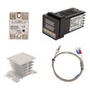 4PCS Digital PID Thermostat Quick Response Temperature Controller with Thermocouple